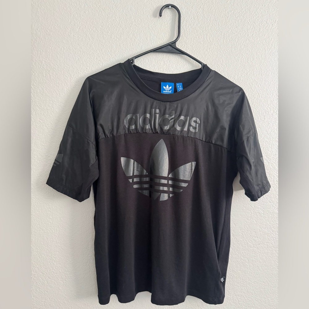 BRAND NEW Adidas Black Logo Tee